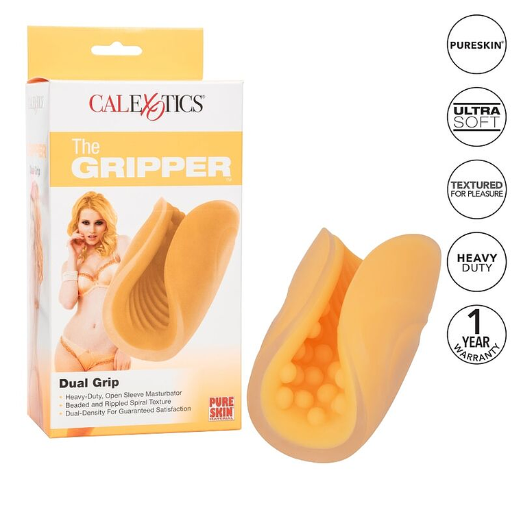 MASTURBADOR CALEX GRIP - LARANJA 9