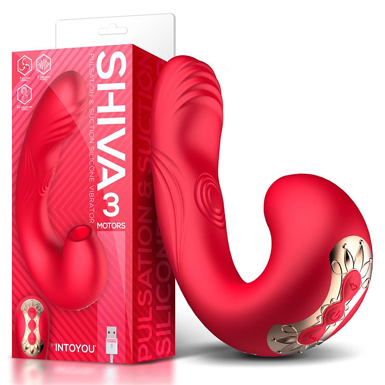 VIBRADOR SHIVA COM SUCÇÃO E PULSAÇÃO 4
