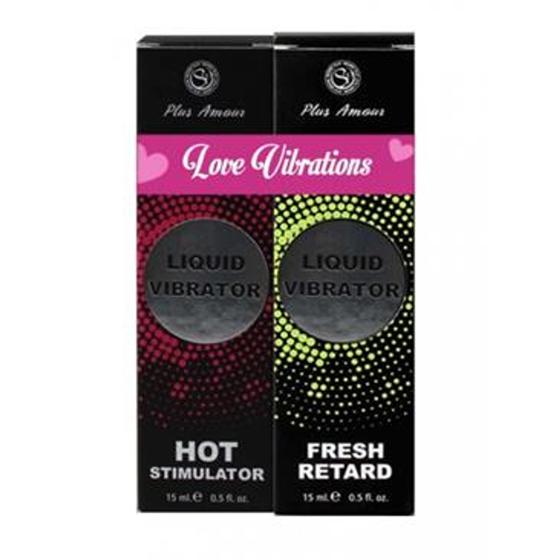 PACK LOVE VIBRATIONS - VIBRADOR LIQUIDO POTENCIADOR E RETARDANTE MASCULINO 1