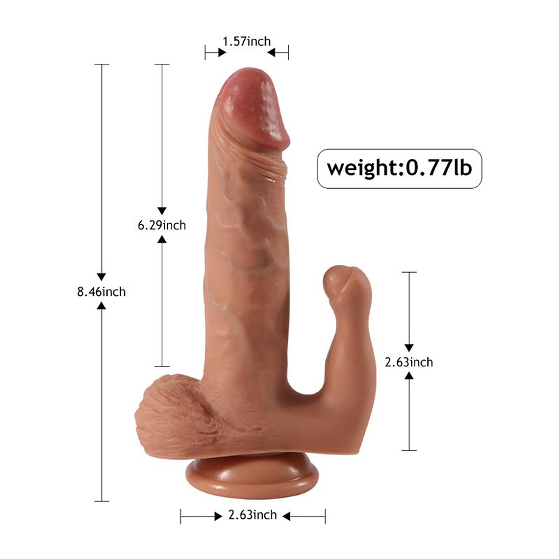 SHEQU BRODY DILDO COM VIBRAÇÃO 10