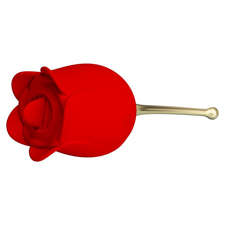 ROSE LOVER STIMULATOR COM VIBRAÇÃO E LAMBIDA 4