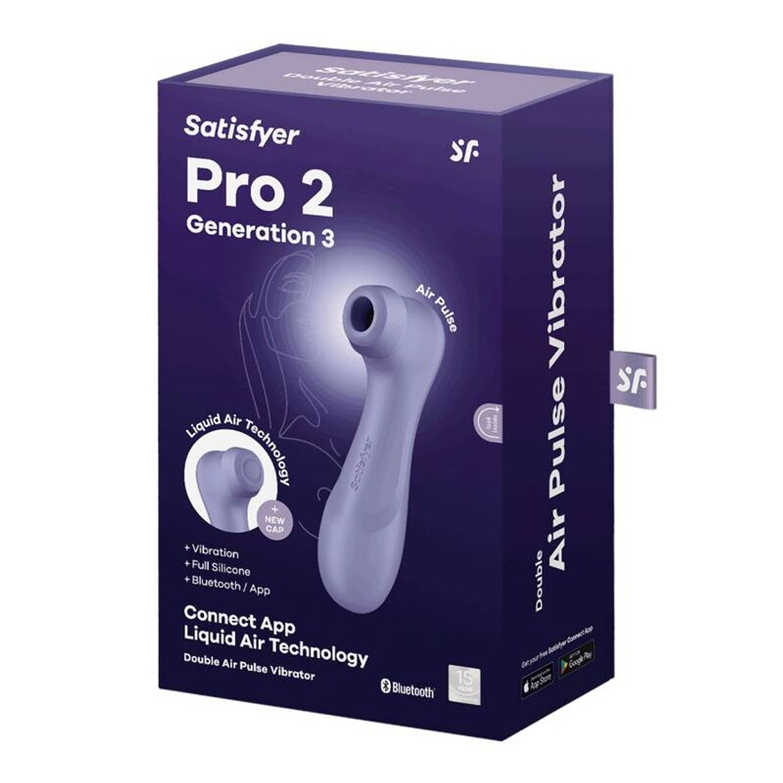 SATISFYER PRO 2 GERAÇÃO 3 - LILAC BLUETOOTH E APLICATIVO 6