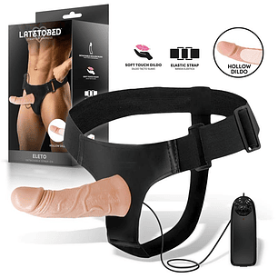 ARNÊS COM VIBRADOR OCO DESTACÁVEL, VIBRAÇÃO E CONTROLE REMOTO