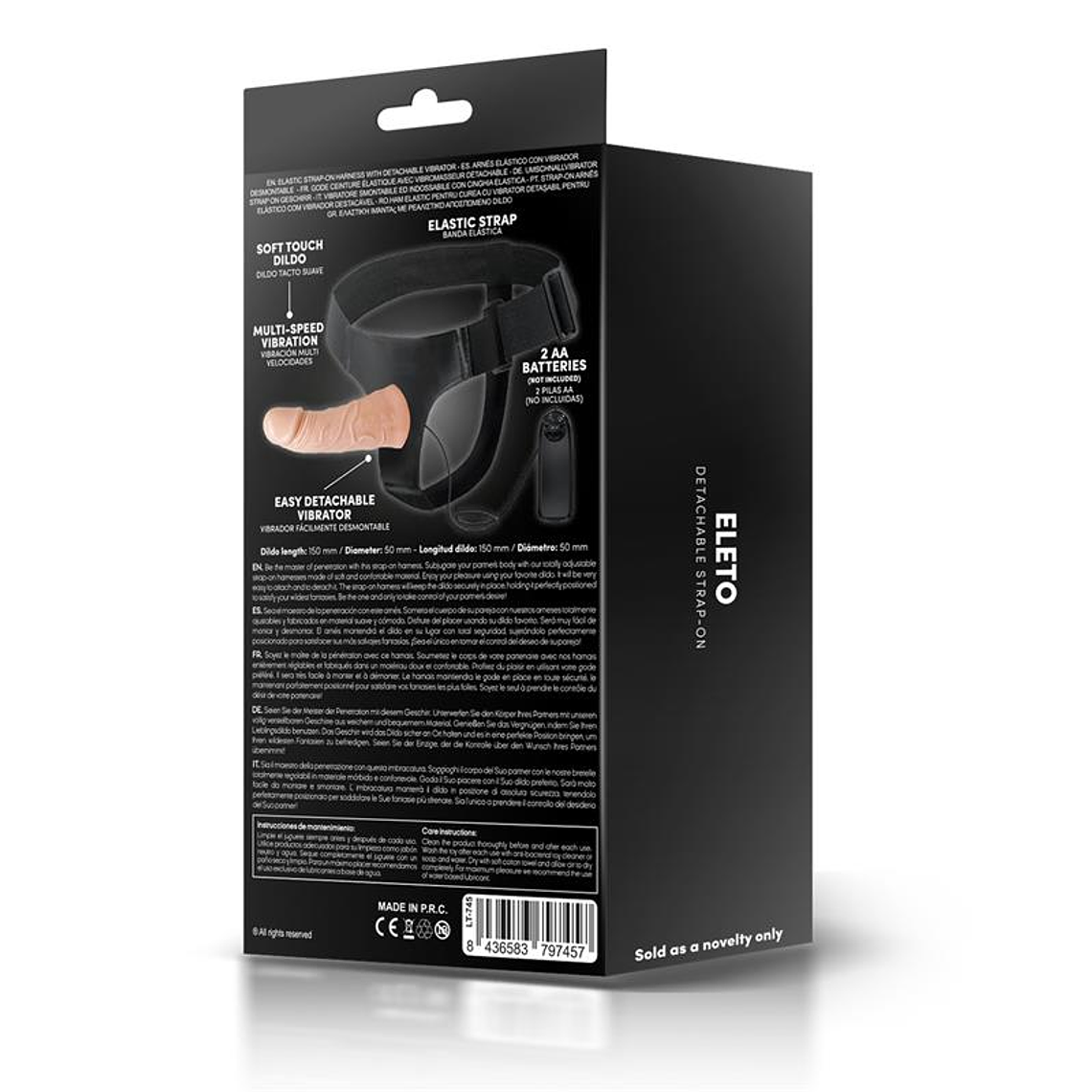 ARNÊS COM VIBRADOR OCO DESTACÁVEL, VIBRAÇÃO E CONTROLE REMOTO 6