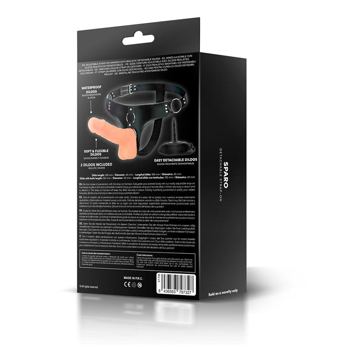SPARO ARNÊS COM 2 DILDOS REALISTAS DESTACÁVEIS 7