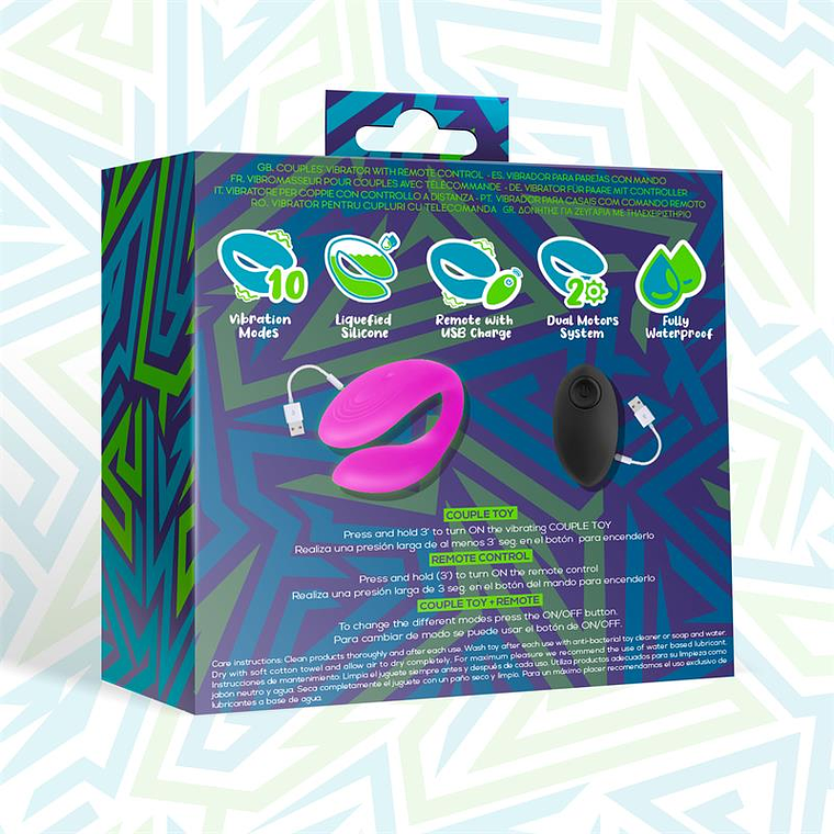 ROOMIE VIBRADOR PARA CASAIS - CONTROLE REMOTO USB 3