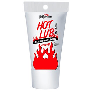 HOT FLOWERS GEL LUBRIFICANTE ÍNTIMO MORANGO SENSAÇÃO DE CALOR 25 GR