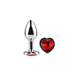 PLUG ANAL CORAÇÃO JÓIA VERMELHO ESCARLATE TAMANHO S - Thumbnail 3