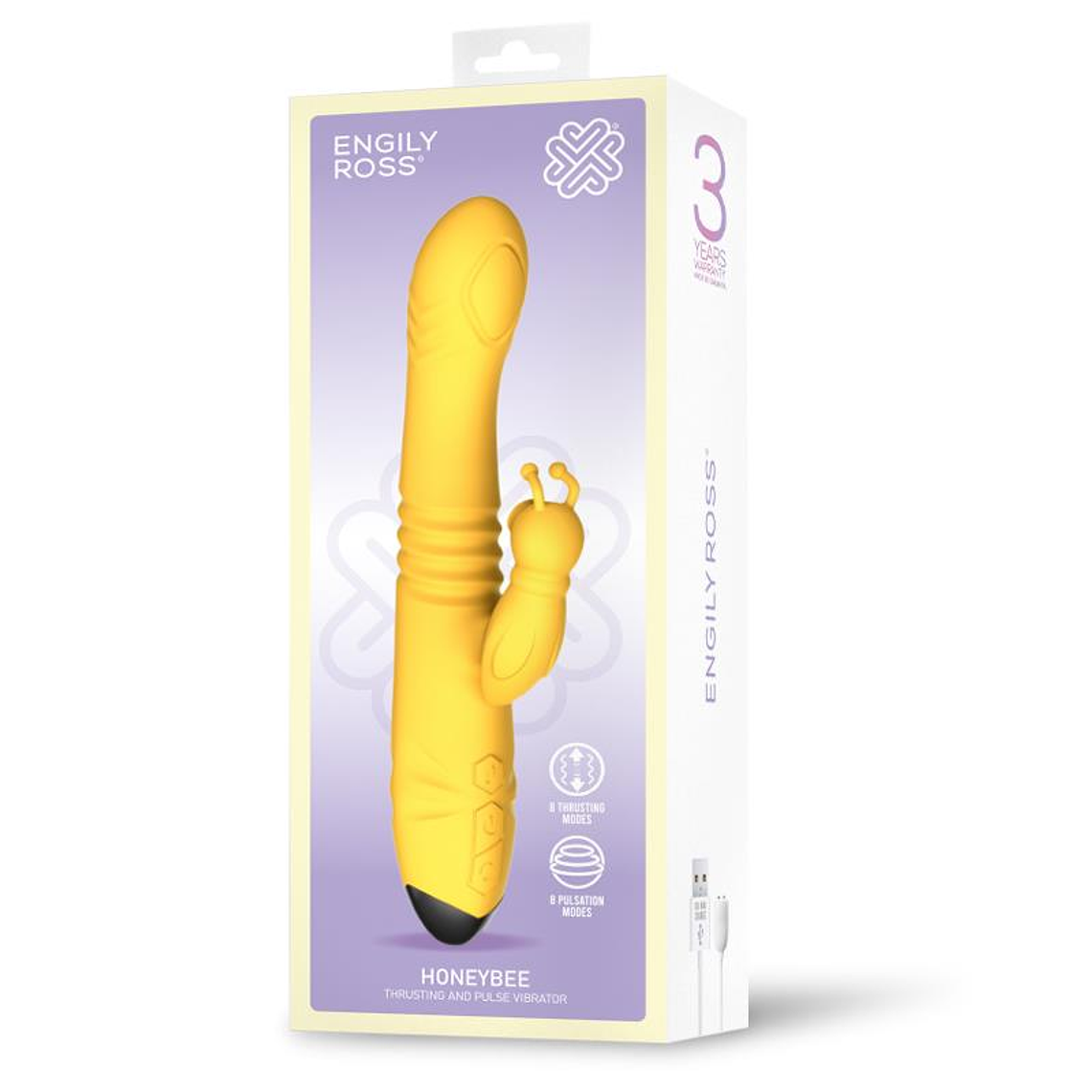 ENGILY ROSS HONEYBEE VIBRATOR COM IMPULSO E PULSAÇÃO 6