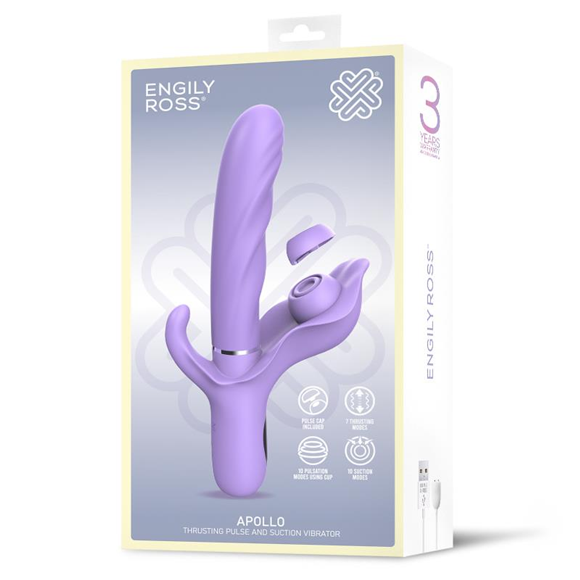 VIBRADOR APOLLO COM FUNÇÕES DE IMPULSO, PULSAÇÃO E SUCÇÃO 6