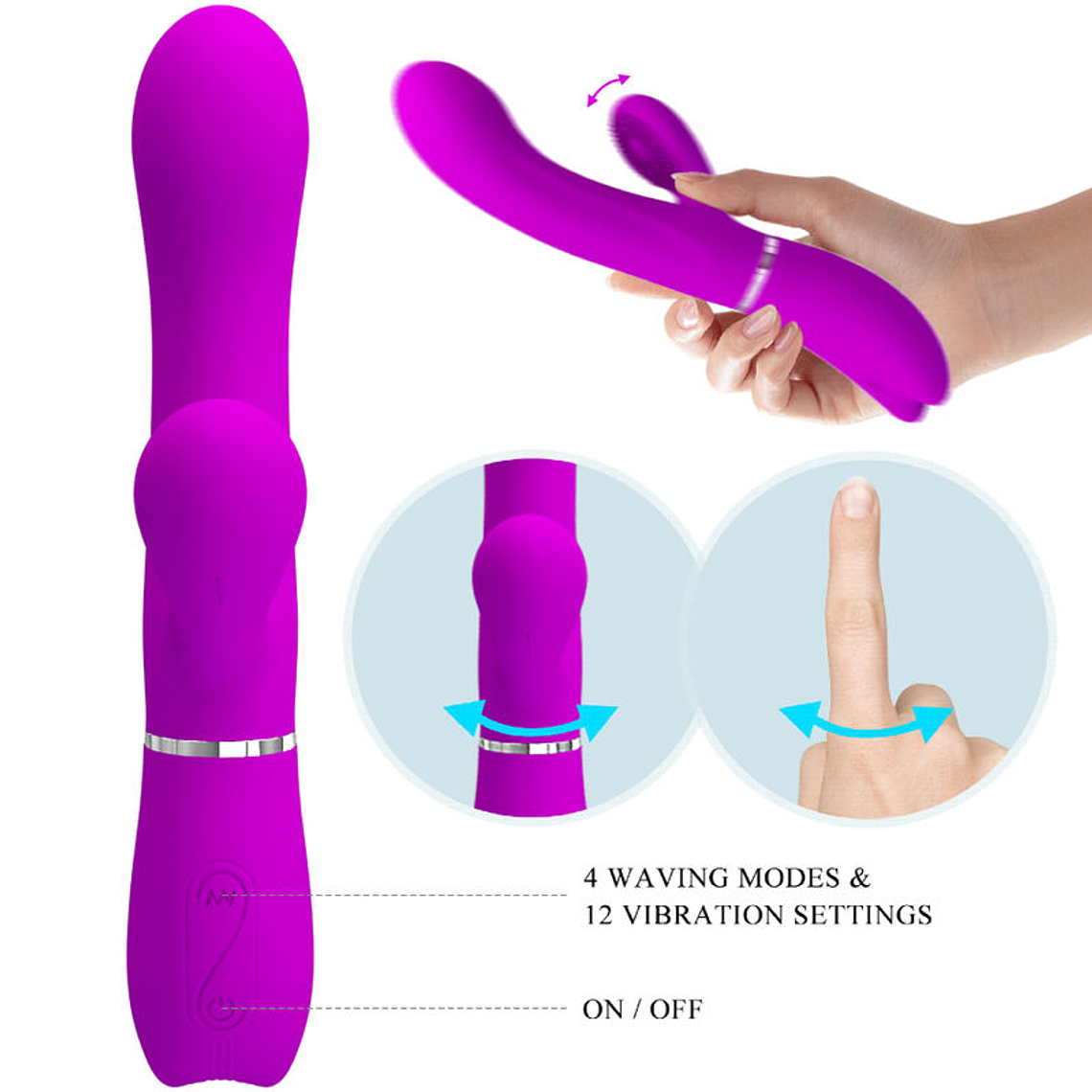 PRETTY LOVE - VIBRADOR ESTIMULADOR CLITORIAL 7