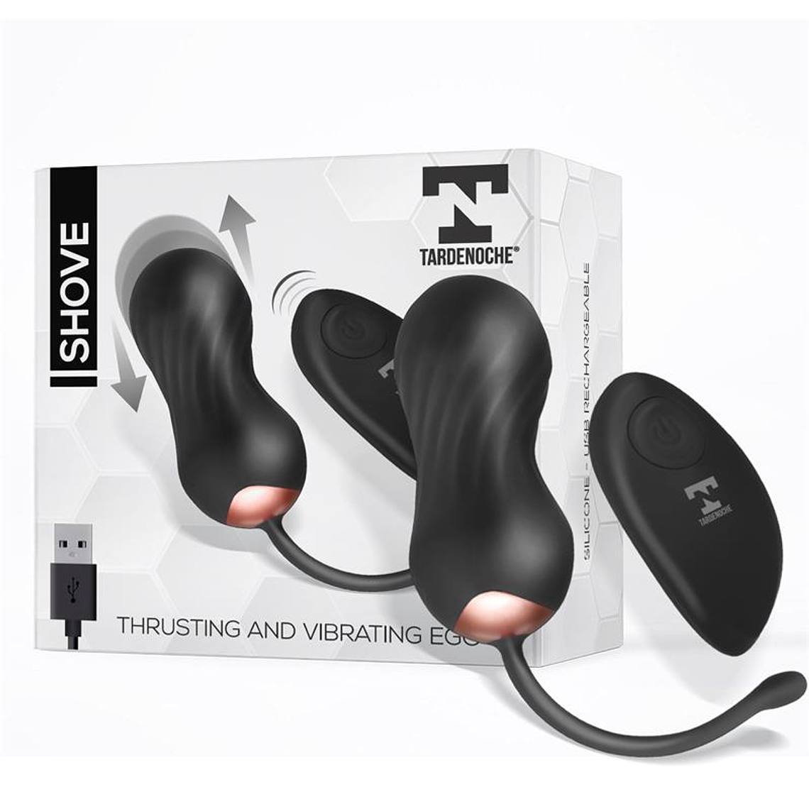 SHOVE EGG COM MOVIMENTO DE IMPULSO E VIBRADOR COM CONTROLE REMOTO 1