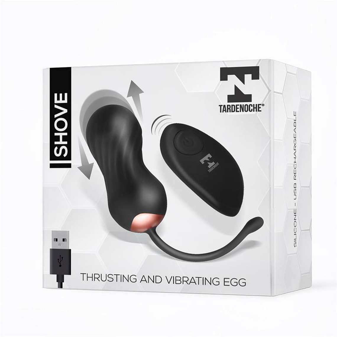 SHOVE EGG COM MOVIMENTO DE IMPULSO E VIBRADOR COM CONTROLE REMOTO 2