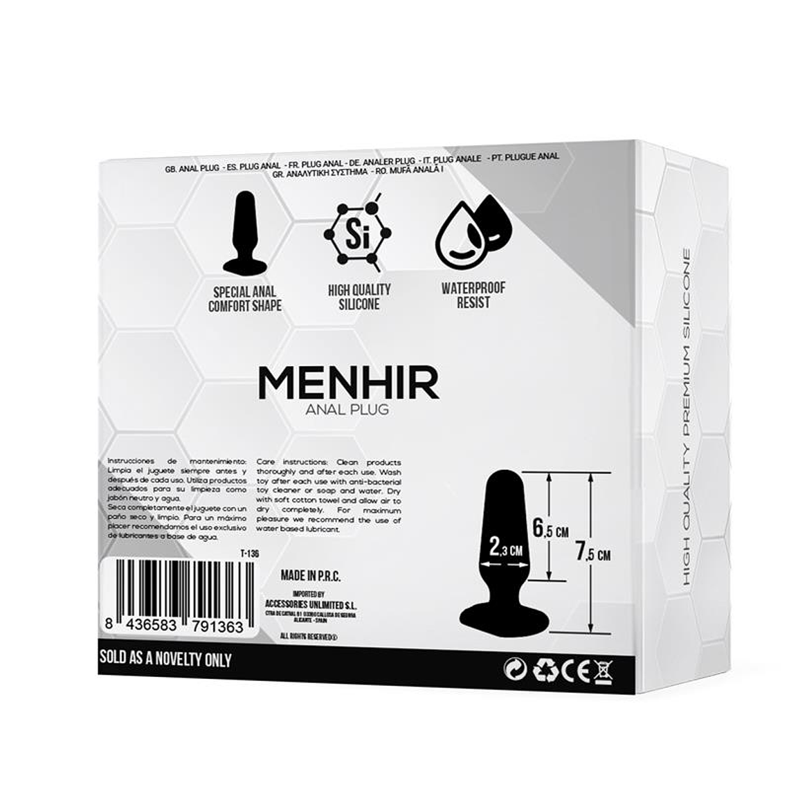 MENIR PLUG ANAL SILICONE  3
