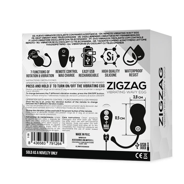 ZIGUEZAGUE VIBRADOR COM CONTROLE REMOTO 3