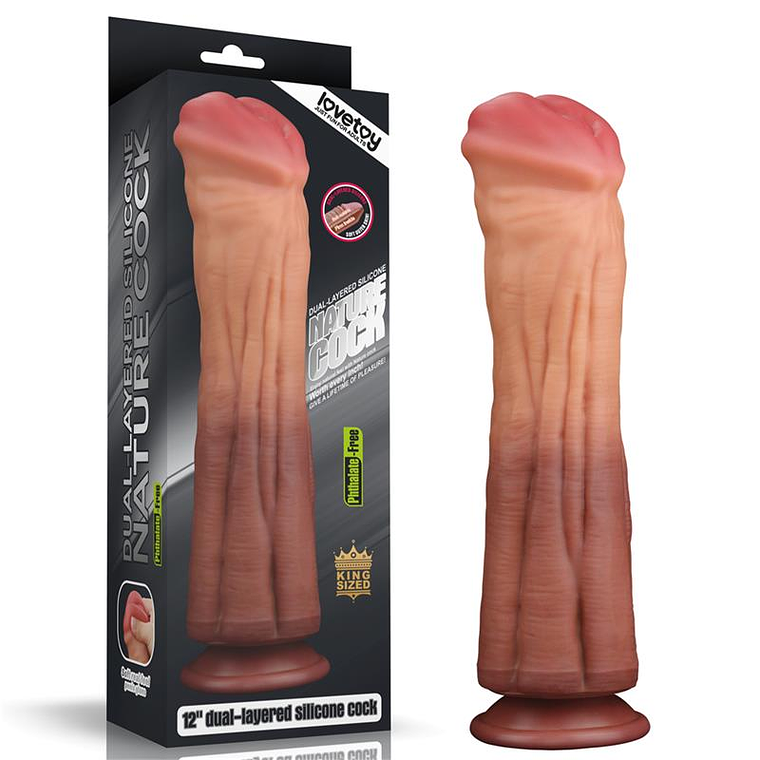 LOVETOY DILDO NATURE - CAMADA DUPLA 1