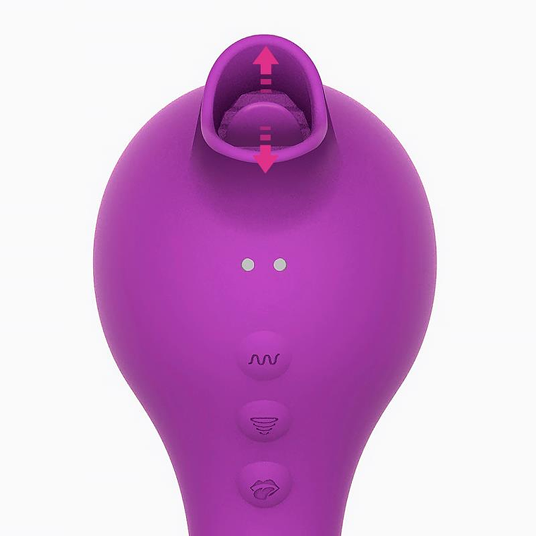 VIBRADOR ACTION GALYON COM LÍNGUA DE SUCÇÃO  8
