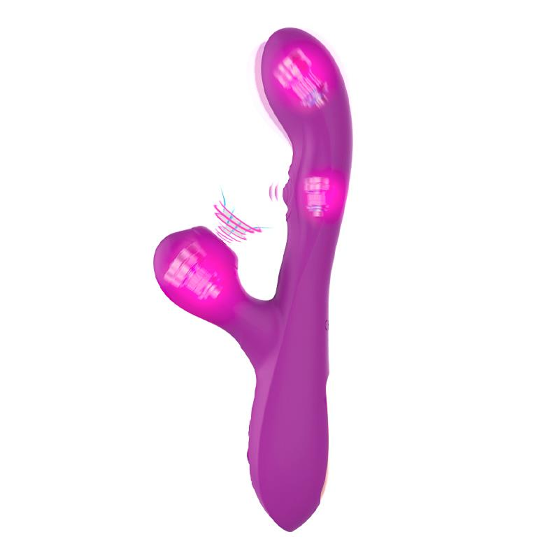 VIBRADOR ACTION NOXU COM PULSAÇÃO NO PONTO G, SUCÇÃO E LÍNGUA VIBRATÓRIA USB 3