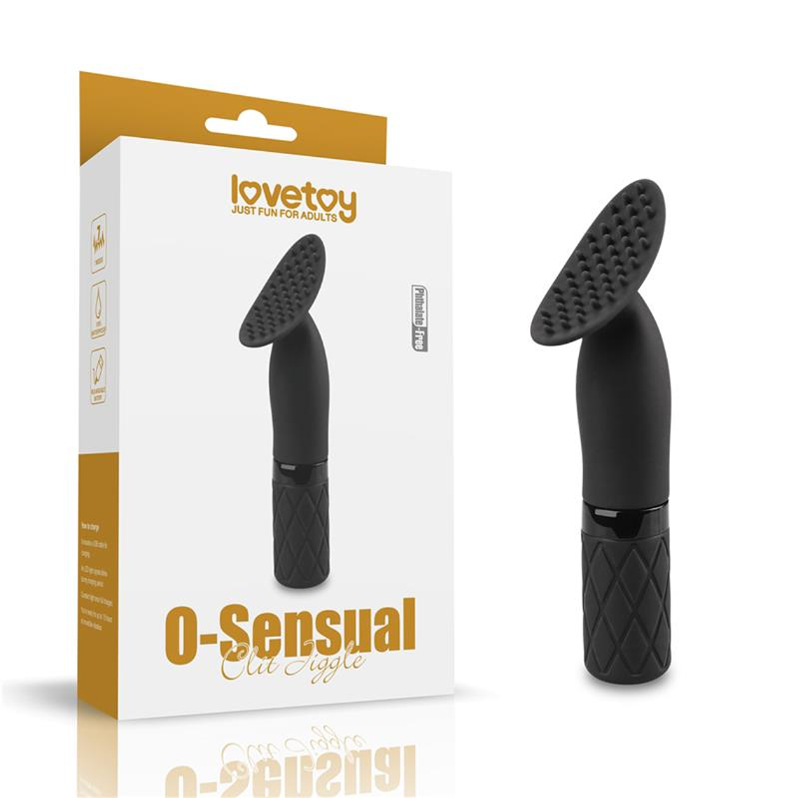 ESTIMULADOR USB LOVETOY O-SENSUAL CLIT JIGGLE PRETO 10