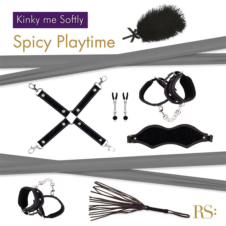 SET BDSM SOIREE KINKY ME SOFTLY BLACK 2