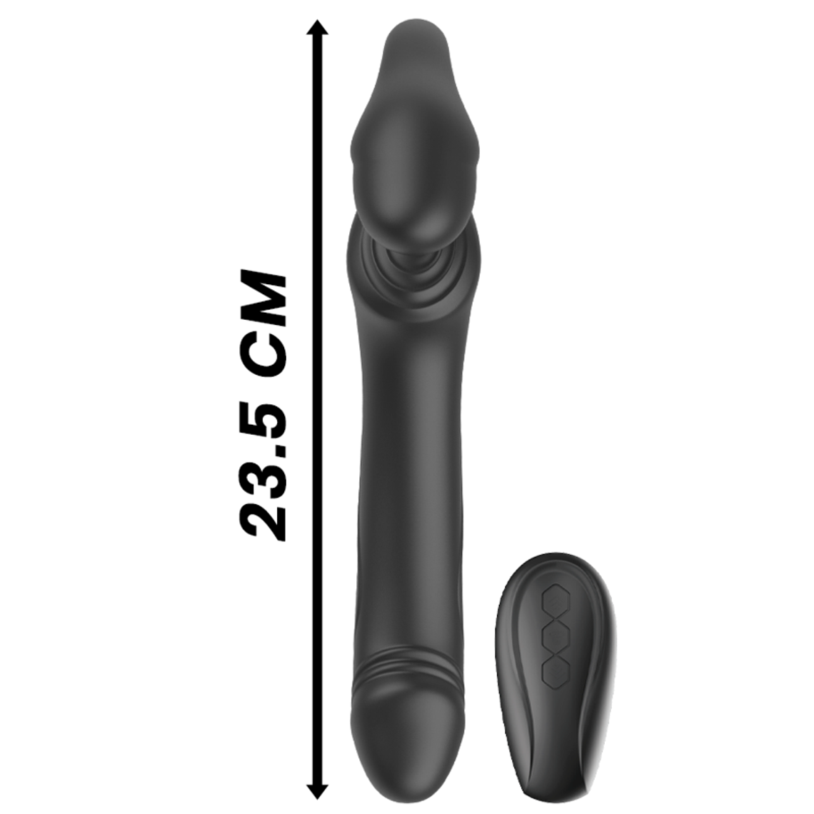 VIBRADOR STRAPLESS COM CONTROLE REMOTO BOTÃO 3 MOTORES 1000 COMBINAÇÕES. 3