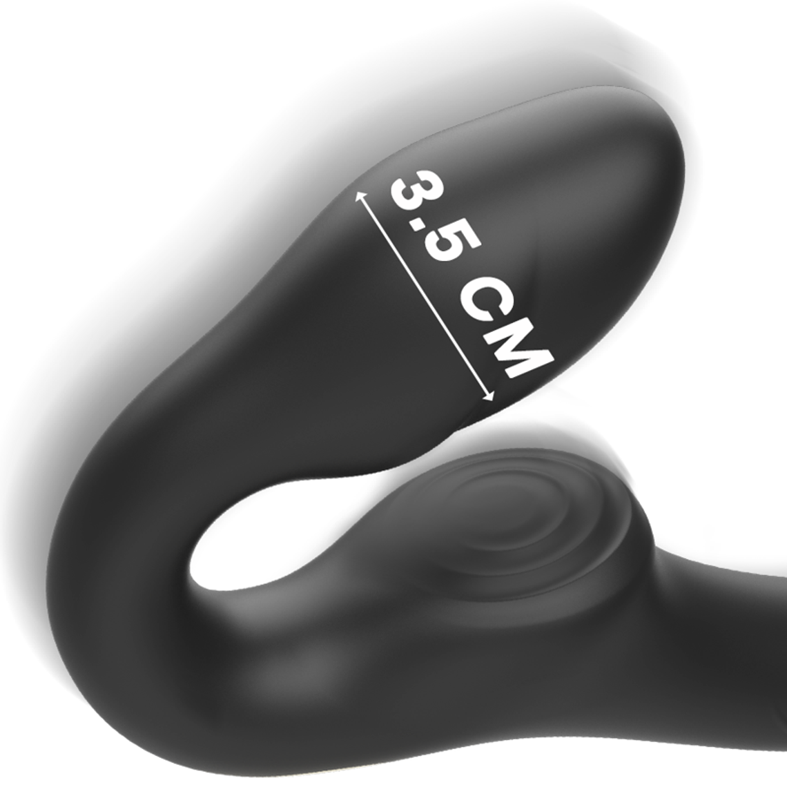 VIBRADOR STRAPLESS COM CONTROLE REMOTO BOTÃO 3 MOTORES 1000 COMBINAÇÕES. 4