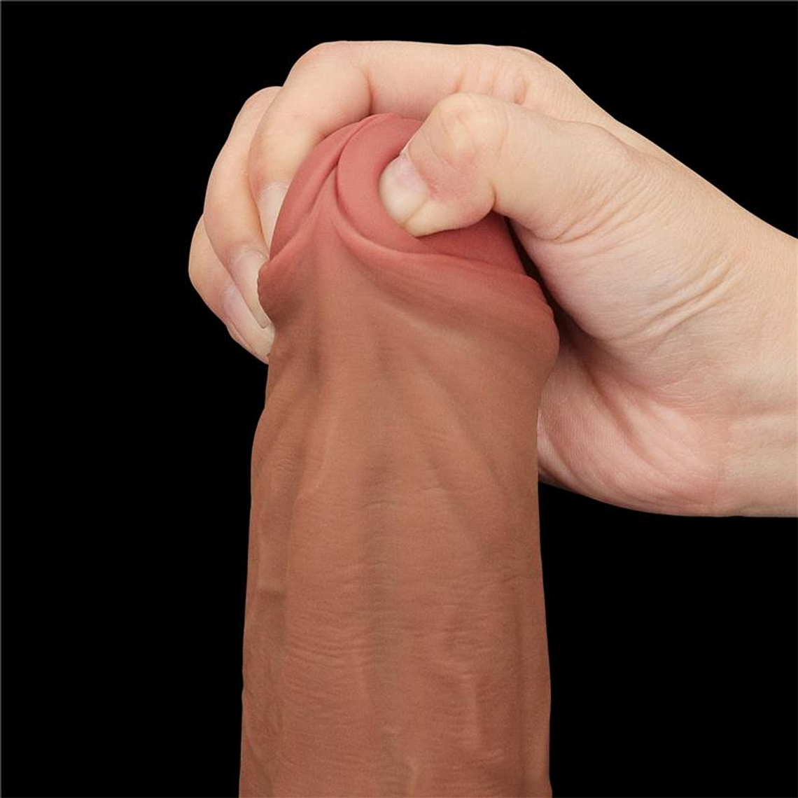 LOVETOY DILDO DE DUPLA DENSIDADE 11,5