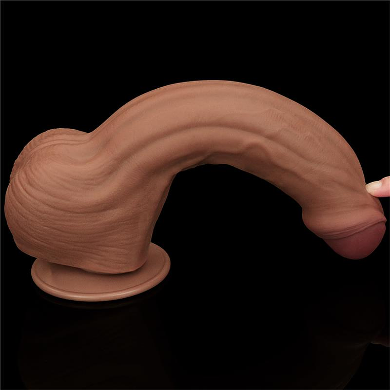 LOVETOY DILDO DE DUPLA DENSIDADE 11,5