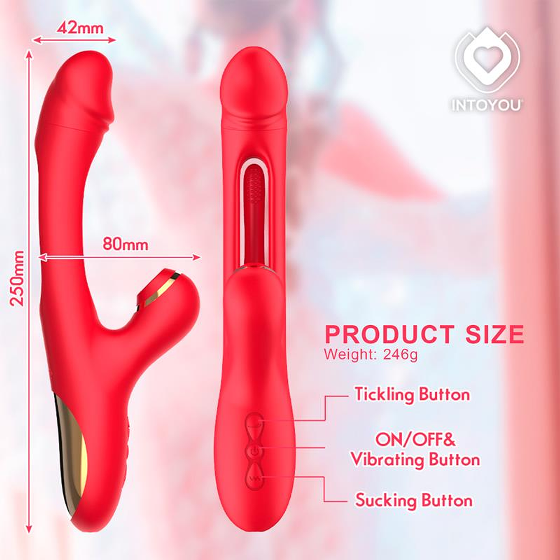 VIBRADOR FITER COM SUCÇÃO E LÍNGUA FLIP-FLAP 3 MOTORES  7