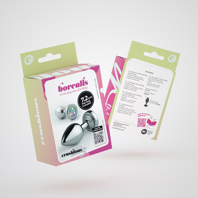 BOREALIS PLUG ANAL PEQUENO COM LED  9