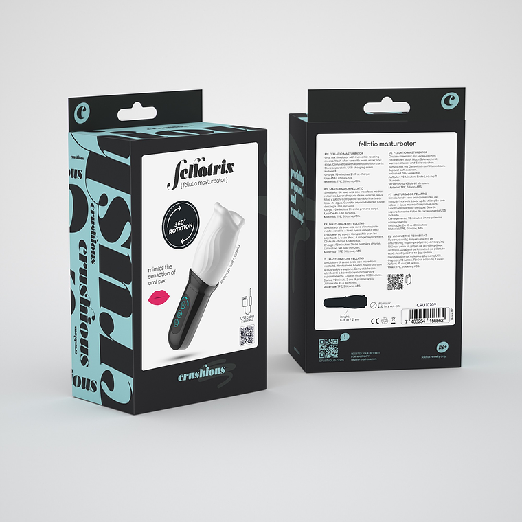 MASTURBADOR COM COPA ROTATIVA FELLATRIX  13