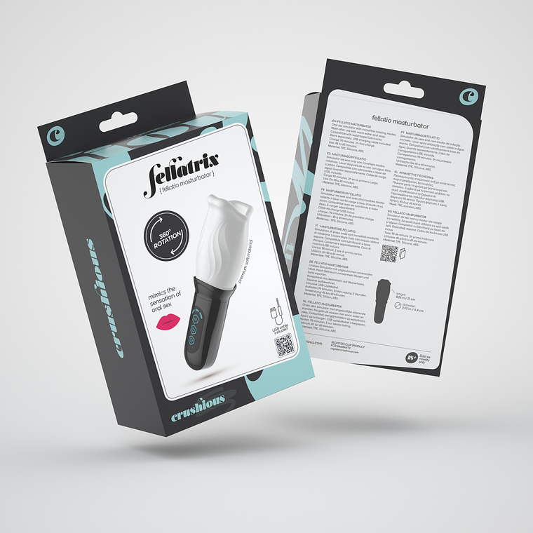 MASTURBADOR COM COPA ROTATIVA FELLATRIX  16