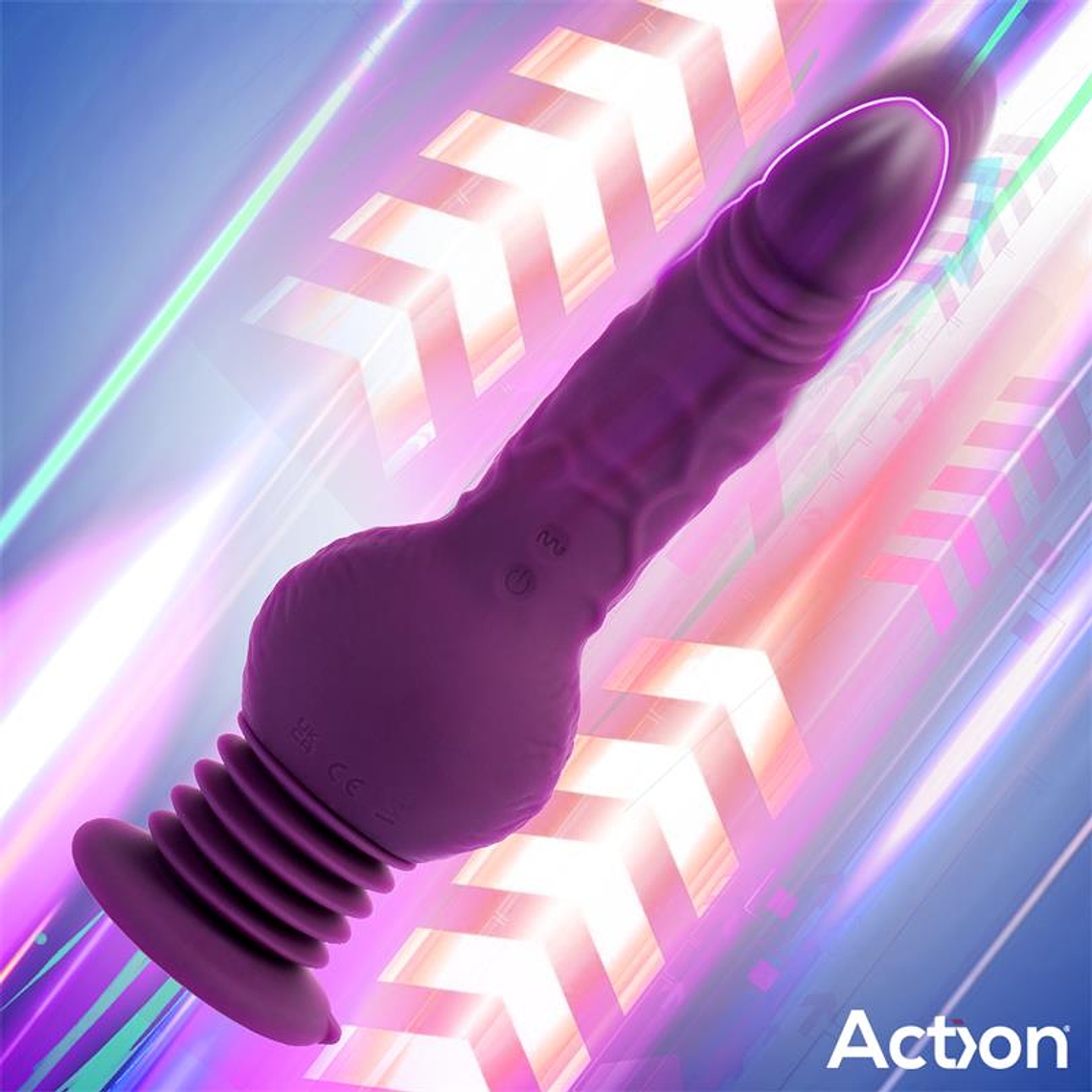 Vibrador ACTION Booster com impulso Ultra Jet Thruster com ventosa poderosa 7