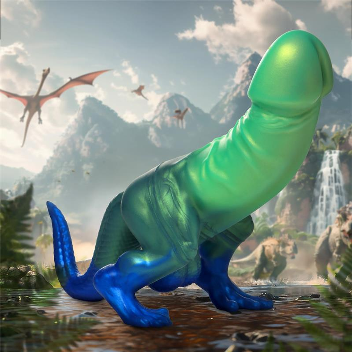 CRIATURA GALOS Vibrador Jurássico Galo Dinossauro 2