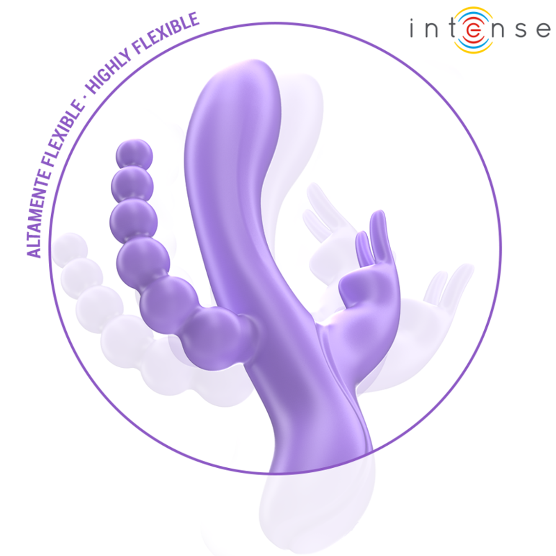 MIKO TRIPLE RABBIT VIBRADOR & ESTIMULADOR & ANAL 7 VIBRAÇÕES ROXO 5