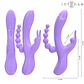 MIKO TRIPLE RABBIT VIBRADOR & ESTIMULADOR & ANAL 7 VIBRAÇÕES ROXO - Thumbnail 2