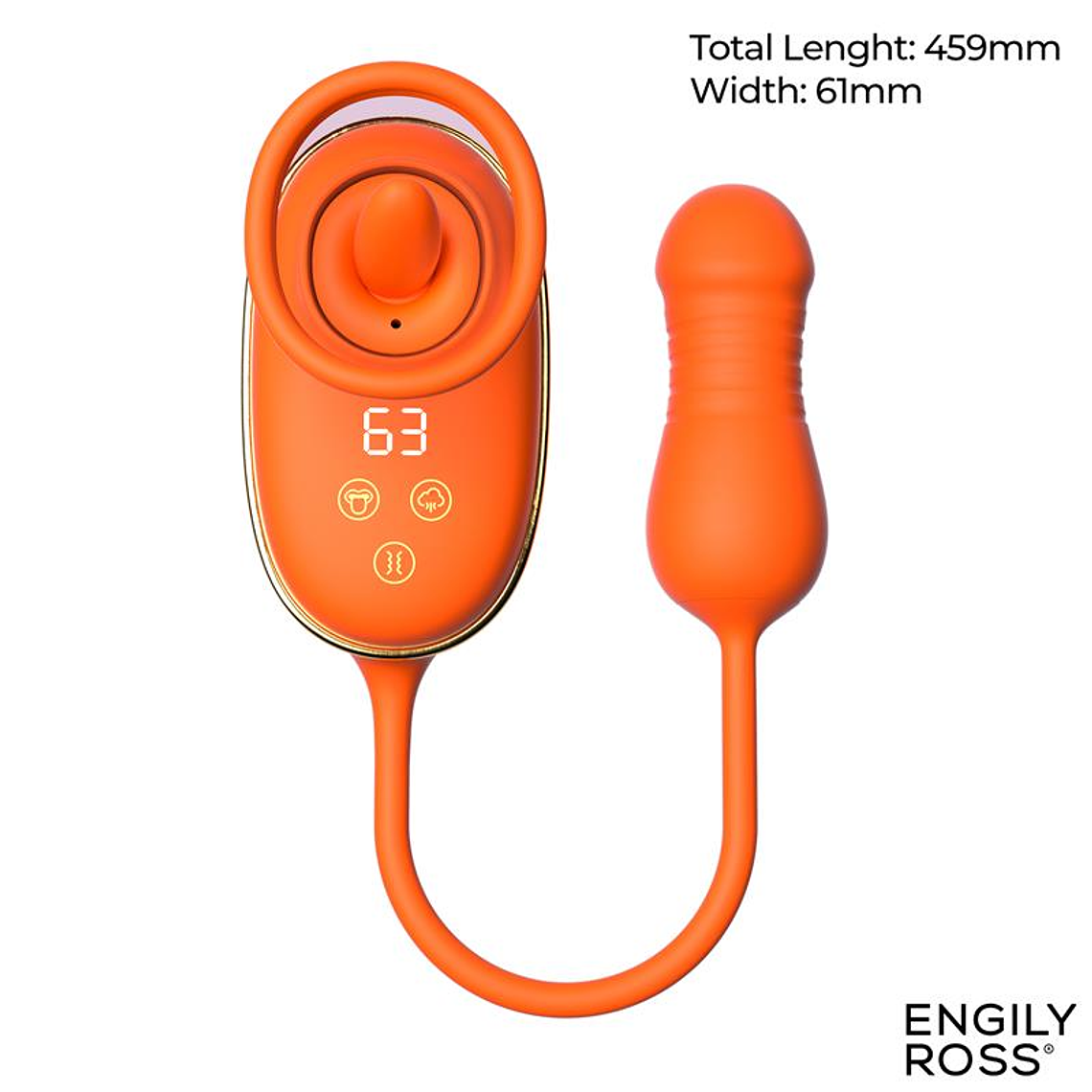 Lizer Pro Estimulador com Língua Oscilante, Bomba de Vácuo e Ovo com Cima e Baixo 10