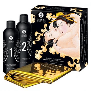 Kit de Gel de Massagem com Aroma de Vinho Espumante Shunga