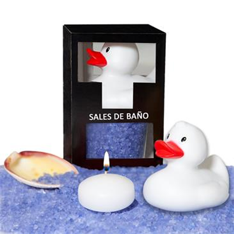 Conjunto de sais de banho DIVERTY SEX, aroma de lavanda e pato, vela e concha, 150g 1
