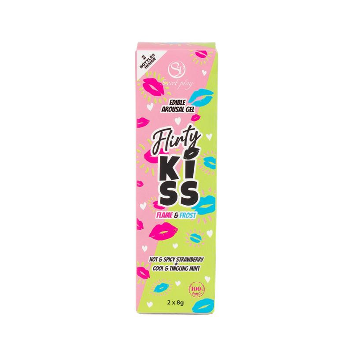 SECRET PLAY Flirty Kiss Gel para Sexo Oral Morango e Menta 2x8g 7