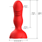 EXTREME A BLOOM PINK VIBRADOR E PLUG ANAL COM CONTROLE REMOTO VERMELHO - Thumbnail 4