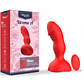 EXTREME A BLOOM PINK VIBRADOR E PLUG ANAL COM CONTROLE REMOTO VERMELHO - Thumbnail 1