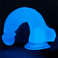 Dildo 21,5 cm com luz azul luminosa - Thumbnail 6