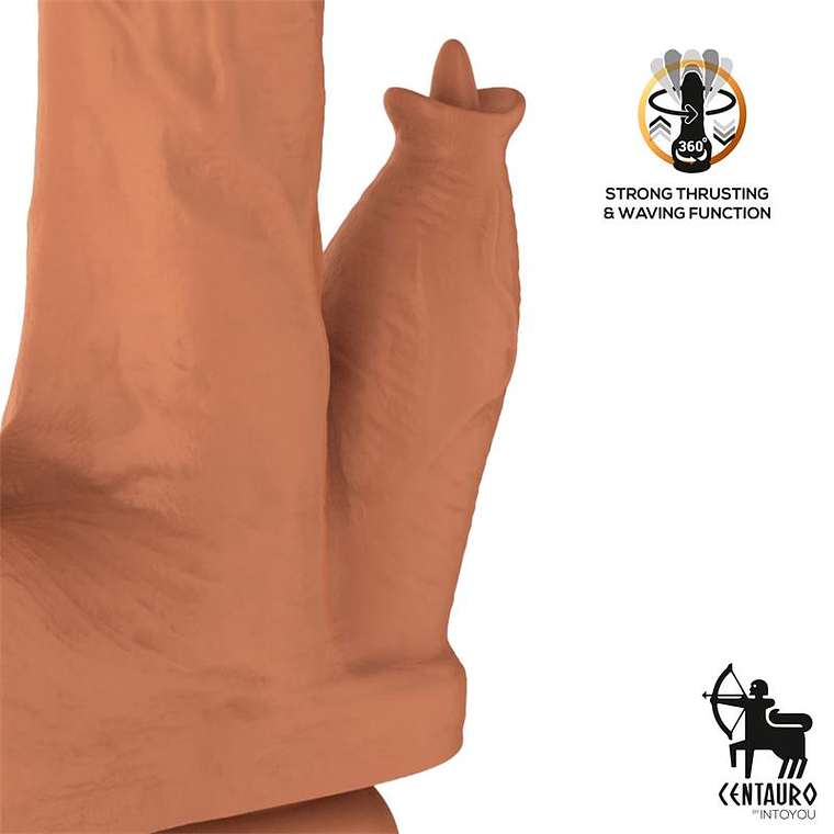 CENTAURO Quintus Dildo com vibração, impulso e movimento ondulatório de 360º 9