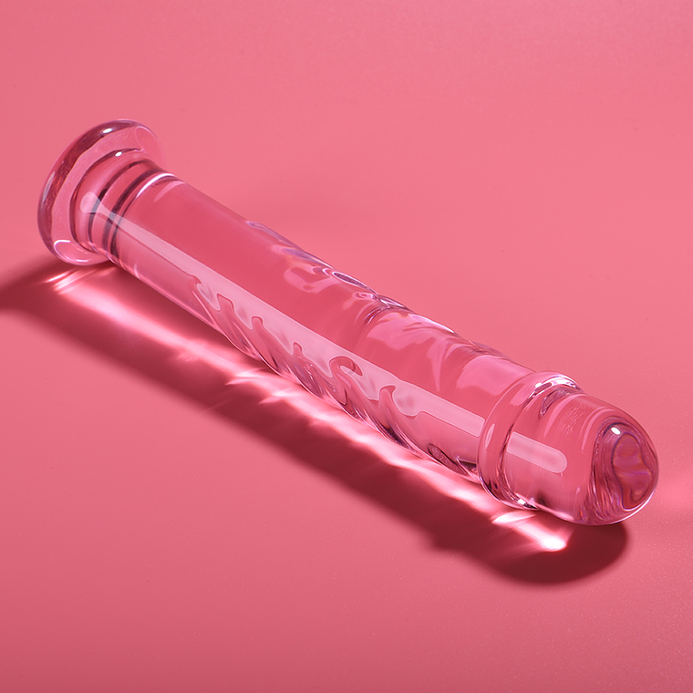 SÉRIE NEBULA DA IBIZA - MODELO 16 DILDO DE CRISTAL ROSA 18,5 CM -O- 3 CM 1