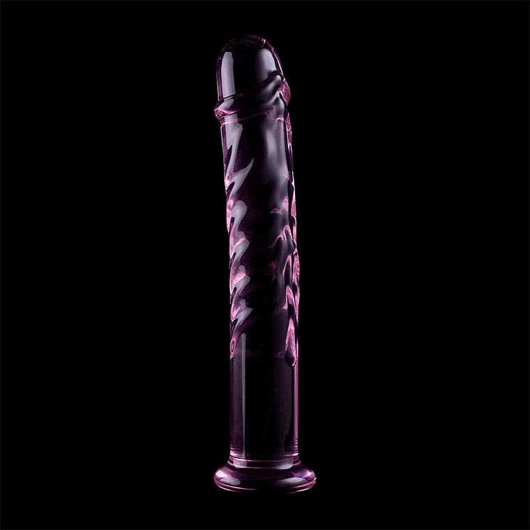 SÉRIE NEBULA DA IBIZA - MODELO 16 DILDO DE CRISTAL ROSA 18,5 CM -O- 3 CM 2