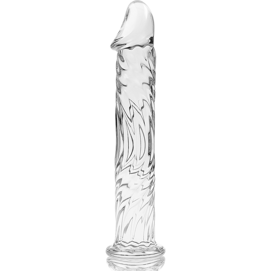 SÉRIE NEBULA DA IBIZA - MODELO 12 DILDO DE VIDRO TRANSPARENTE 17 CM -OU- 3,5 CM 4