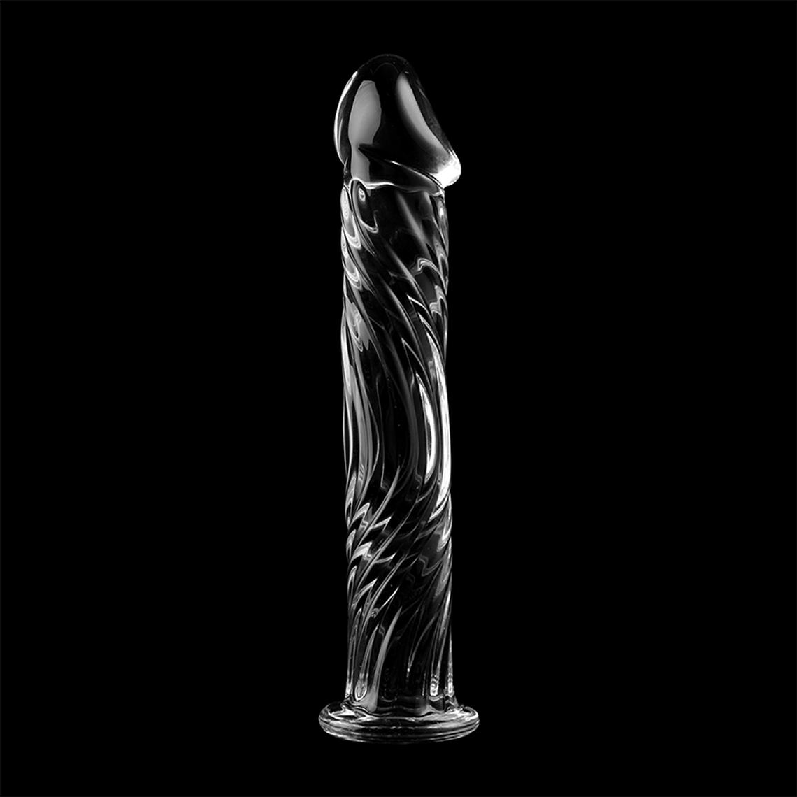 SÉRIE NEBULA DA IBIZA - MODELO 12 DILDO DE VIDRO TRANSPARENTE 17 CM -OU- 3,5 CM 5