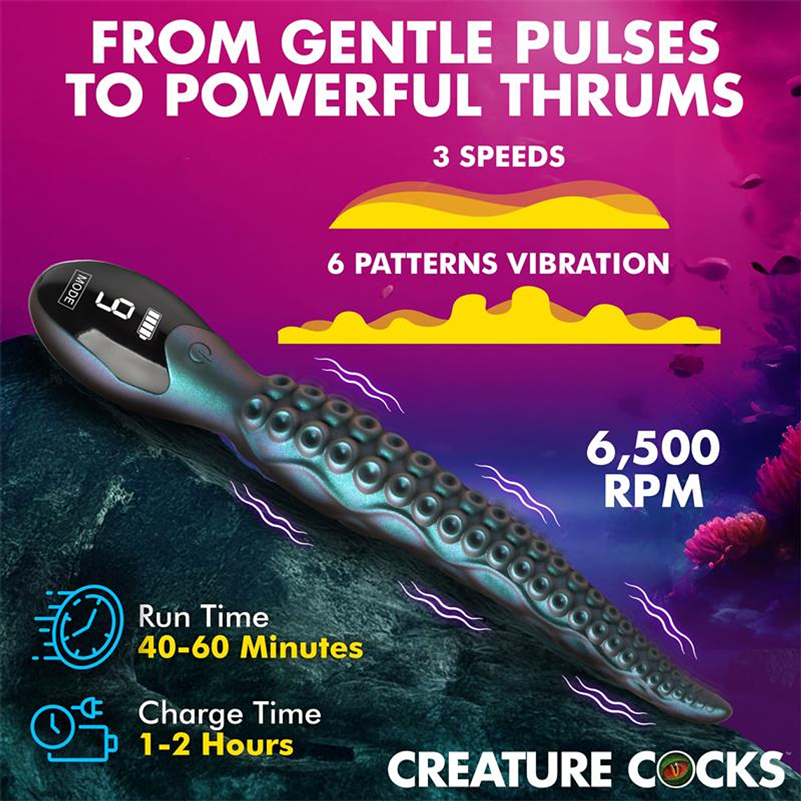 CREATURE COCKS Tentavibe Vibrador de Tentáculos 11