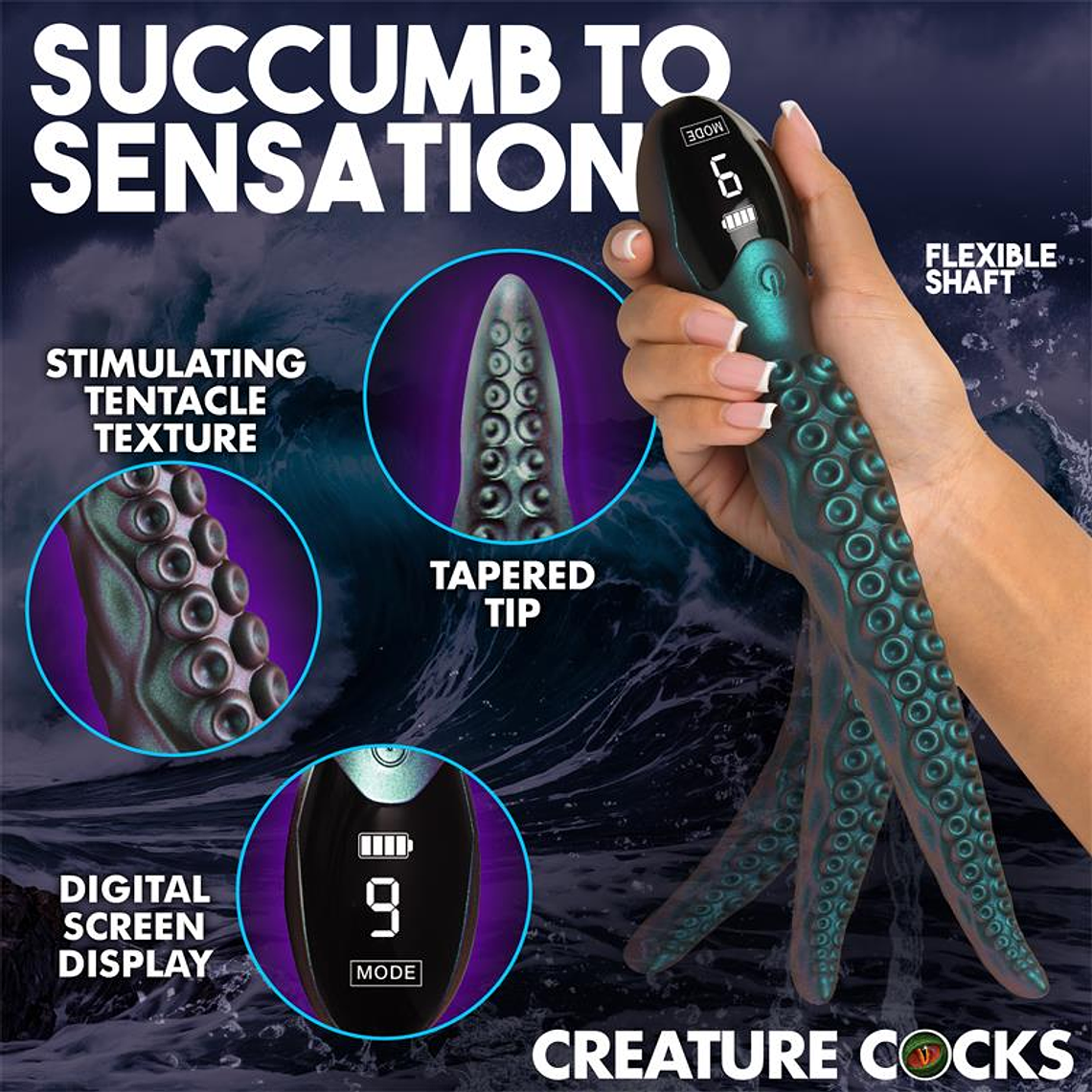 CREATURE COCKS Tentavibe Vibrador de Tentáculos 12